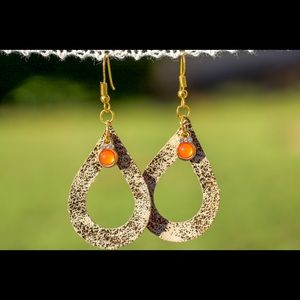 Leather earrings